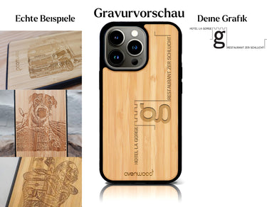 INDIVIDUELL iPhone 14 Pro Bambus-Kunststoff
